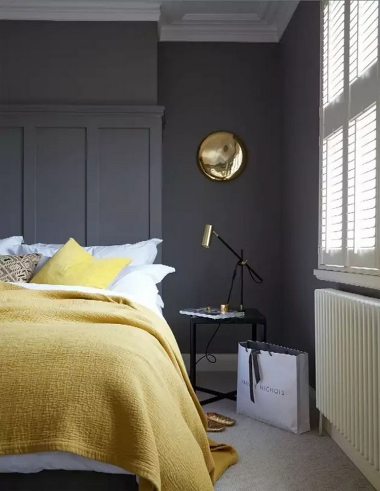 How to Bring a Pop of Color Into a Grey Modern Bedroom