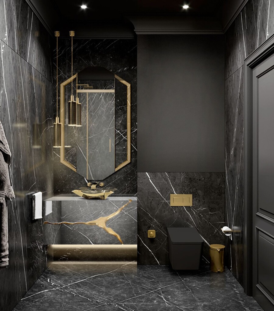 Black Bathrooms: A Dramatic and Sophisticated Look, modern bathroom, interior decor, modern decor, elegant decor, dark bathroom decor,  home inspiration ideas