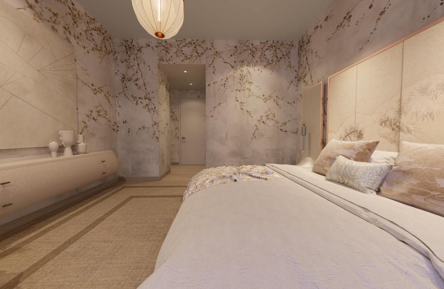 Unique Bedroom Decor: Contemporary Ideas To Dazzle, modern bedroom with pinkish and neutral tones with brown rug home inspiration ideas home inspiration ideas