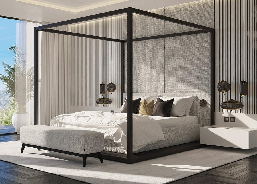 The Most Beautiful Master Bedrooms From Designers With A Contemporary Twist, modern interiors, interior design, interior decor, home decor, home design, room by room, bedroom decor, bedroom design home inspiration ideas