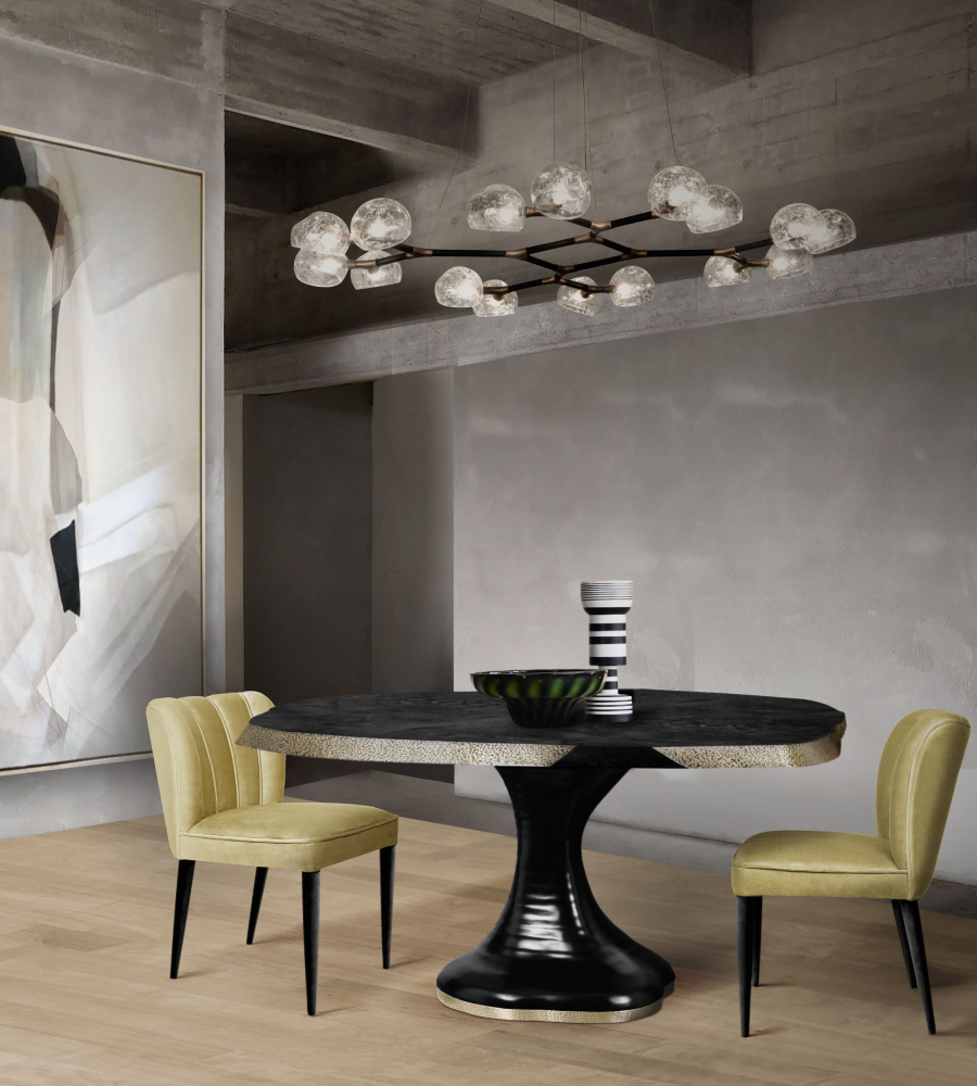 Contemporary Dining Room Design Give The Twist That Your House Needs - With A Velvet Chair home inspiration ideas