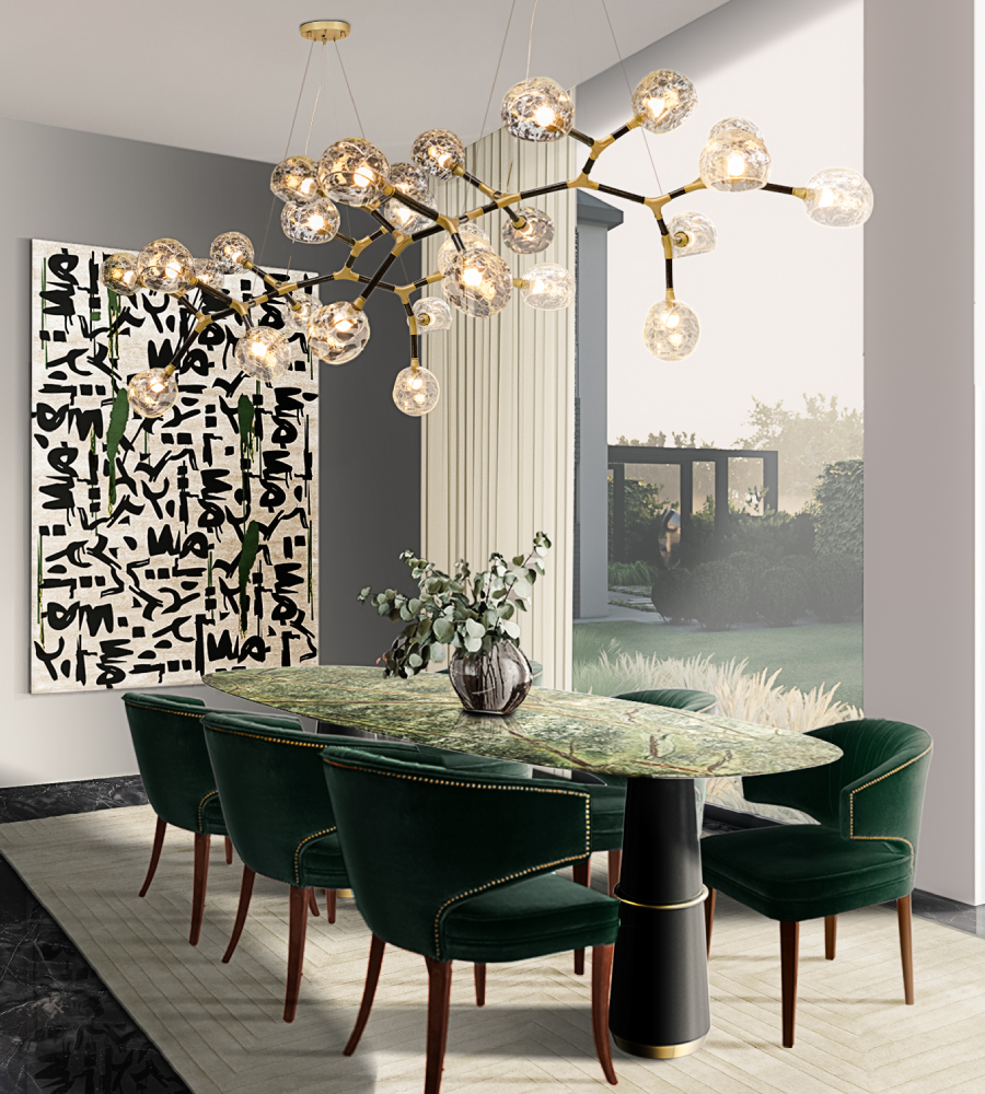 Modern Dining Room Ideas dine like the stars with Golden Inspirations - With An Ink Inspired Rug home inspiration ideas