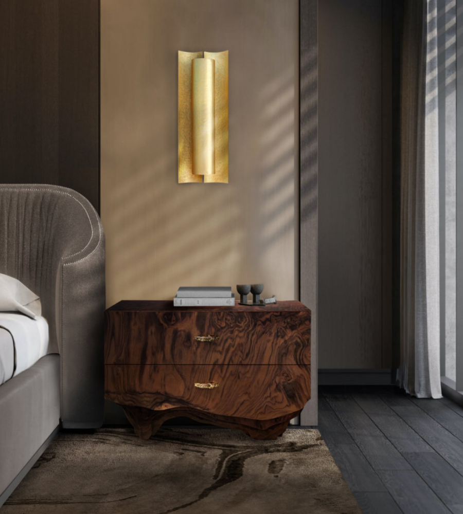 Bedroom Decor To Help You Achieve The Most Comfortable Design - With A Gold Wall Light home inspiration ideas