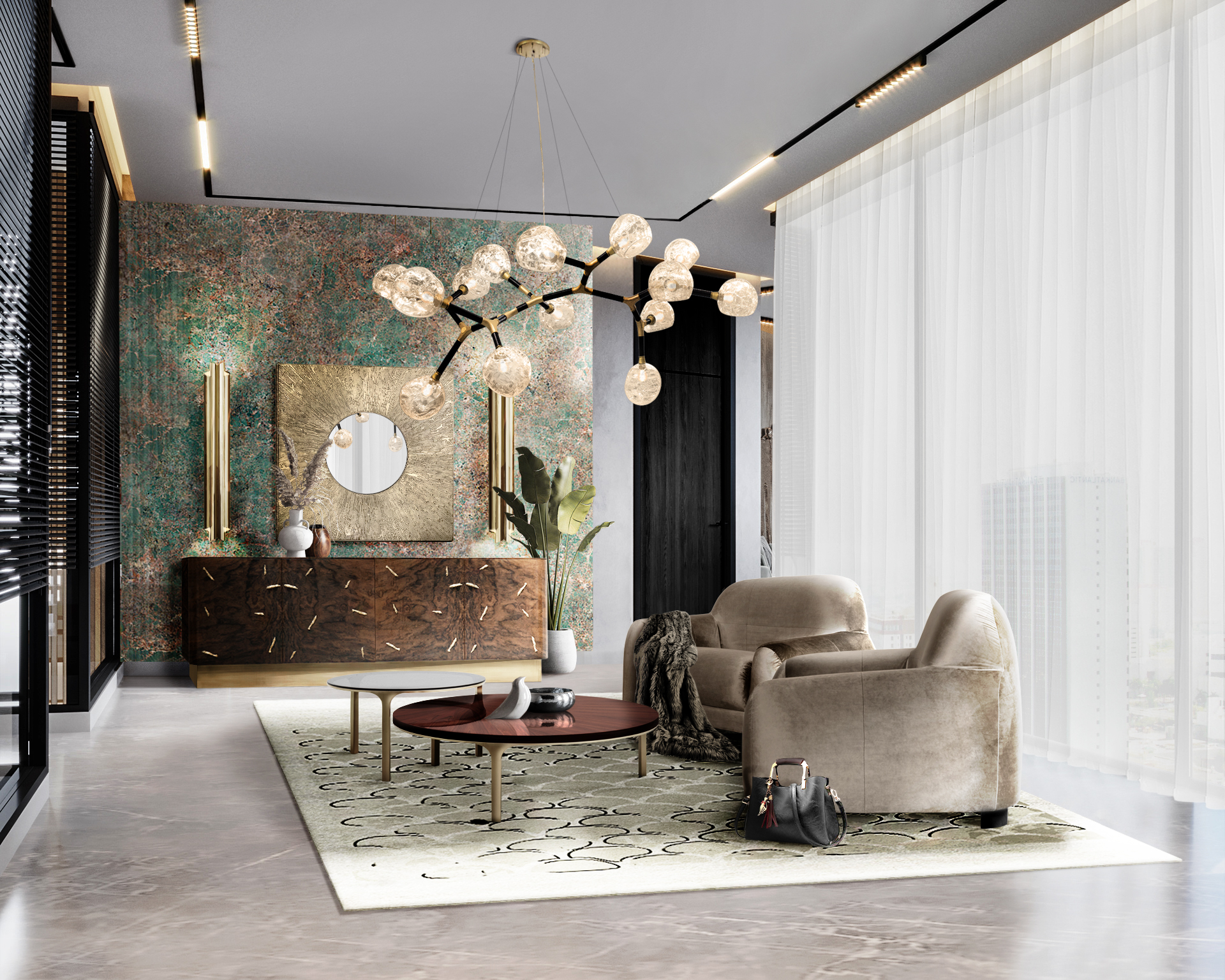 Contemporary living room with Borneo Single Sofa - Contemporary Living Room Decor: Create Unique Interior Designs  home inspiration ideas