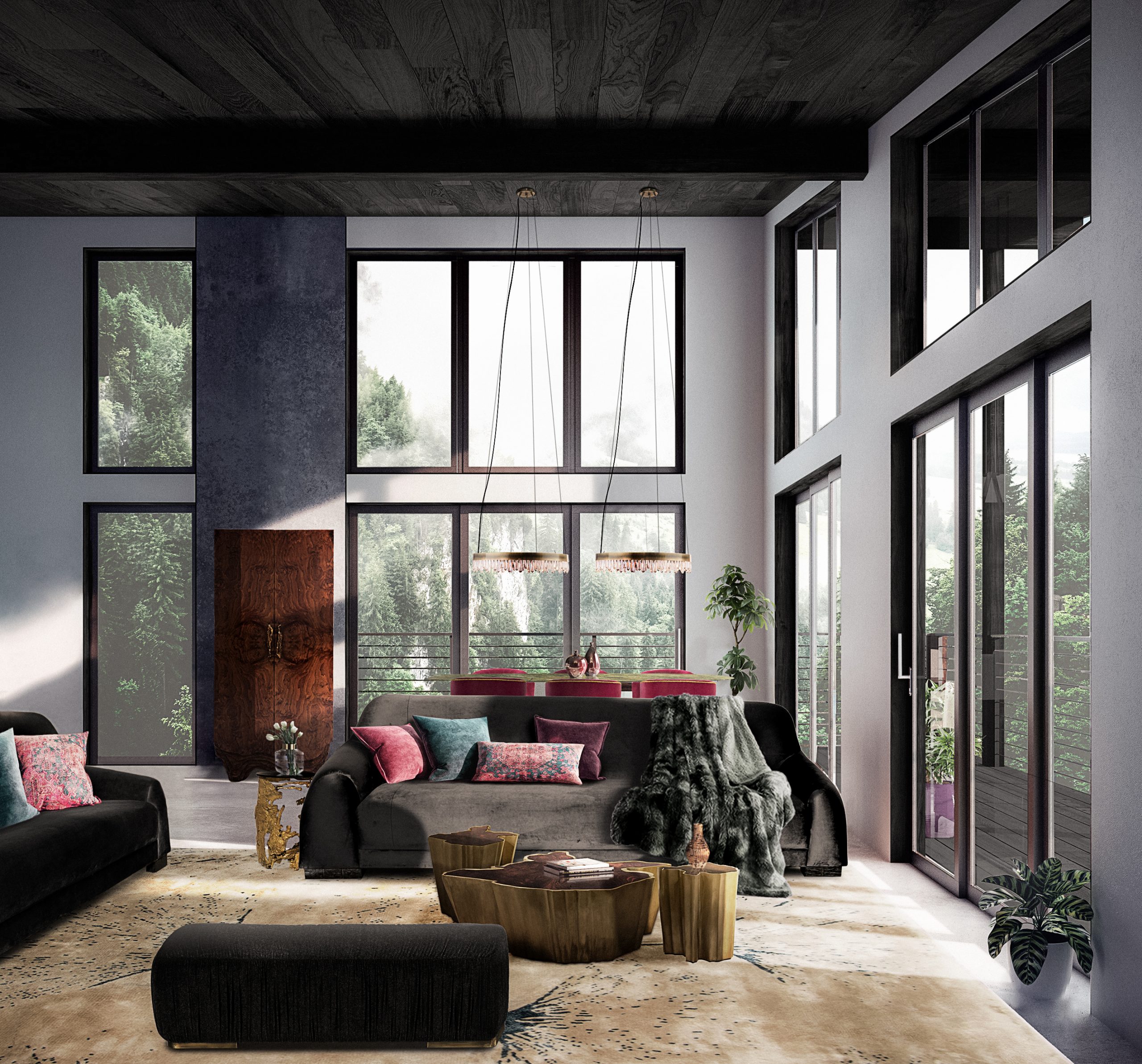 Contemporary living room with Borneo Sofa - Contemporary Living Room Decor Create Unique Interior Designs   home inspiration ideas