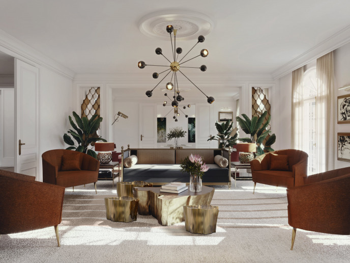 Contemporary living room with Sequoia  coffee table home inspiration ideas