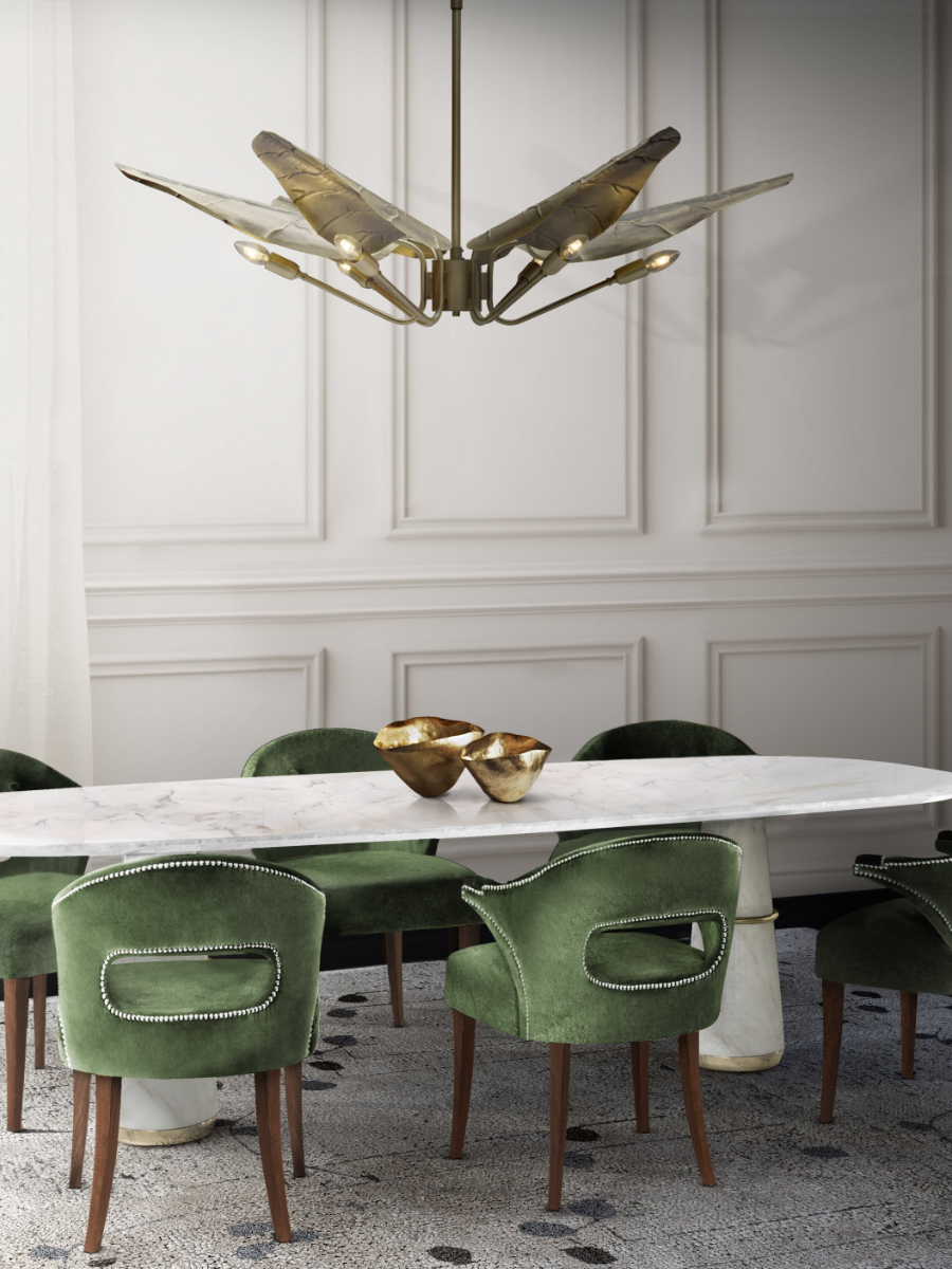 TOP 10 Green Dining Chairs To Elevate Your Dining Room Design. Dining room with Nanook dining chairs. home inspiration ideas