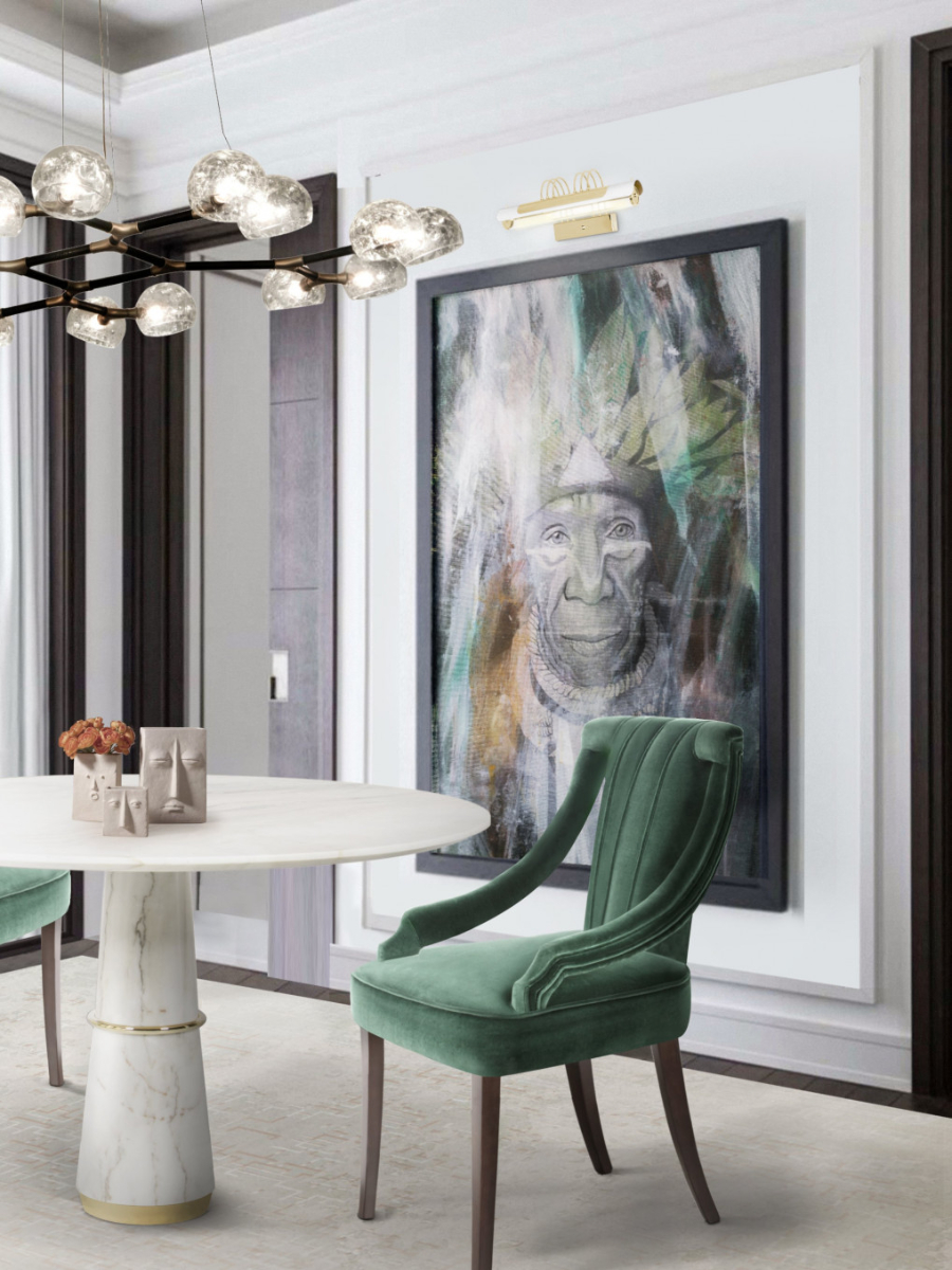 TOP 10 Green Dining Chairs To Elevate Your Dining Room Design. Dining room with Cayo dining chairs. home inspiration ideas