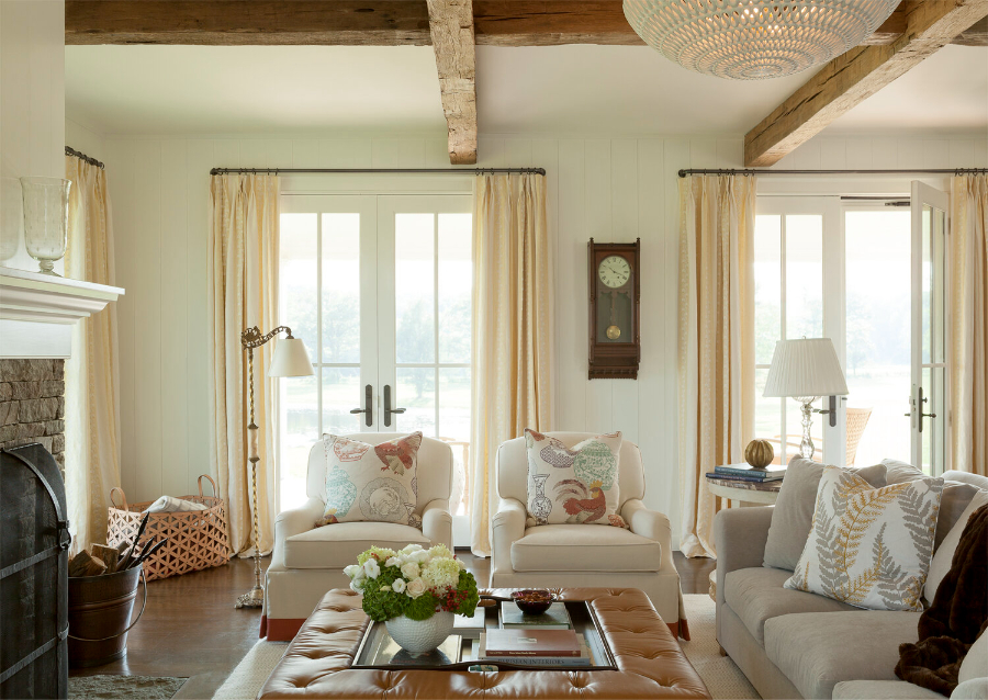 A-List Interiors - Modern Interior Design Projects_Hudson Valley Farmhouse_Living Room home inspiration ideas